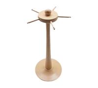 Baoblaze Chime Stand Gong Stand Holds 5 Chimes Multifunctional Wooden Hanging Rack Wind Chime Holder for Tabletop Tea Room Meditation