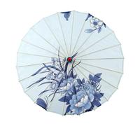 Baoblaze Chinese Oiled Paper Umbrella Japanese Umbrella Handmade Sun Umbrellas Parasol Umbrellas for Party Cosplay Costumes Gifts for Women Ladies Girls,70cm,Style F