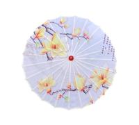 Baoblaze Chinese Oiled Paper Umbrella Oil Paper Parasol Rainproof Decorative Classical Dance Umbrella for Events Holiday Dancing Props, Style H