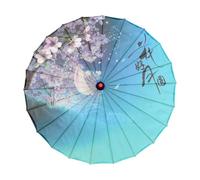 Baoblaze Chinese Oiled Paper Umbrella Rainproof Classical Dance Umbrella for Kids Cosplay, Style A