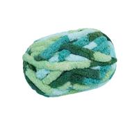Baoblaze Chunky Wool Yarn - Jumbo Washable Hand Knitting DIY Weight for Tapestry, Bed Fence, Throw Rug Making - Bulky Dark Light Green