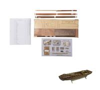 Baoblaze Classic Sailboat Assembly Wooden Ship Model Kit Naval Launch Historical Construction with Metal Detail Parts Suitable for hobbyists Collectors Home Display Office Decor