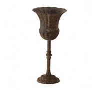 Baoblaze Classical Vase Holder Stand Goblet Pedestal Cup Base Iron Display Retro Silhouette Antique Style Table Showcase Suitable for living room foyer , 16.5 16.5 34.5