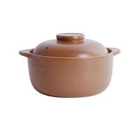 Baoblaze Claypot Rice Pot Clay Cooking Pot Handmade Cantonese Claypot Rice Unglazed Clay Pots for Cooking Cookware Earthen Cooking Pot, 1.1L