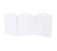 Baoblaze Clear Acrylic Dog Gate Guard Easy to Use Freestanding Pet Gate Transparent Pet Playpen Pet Fence Barrier Puppy Fence Indoor for Bunny Cat Bedroom Doorways Home, 3 Panel