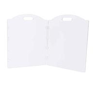 Baoblaze Clear Acrylic Dog Gate Guard Easy to Use Freestanding Pet Gate Transparent Pet Playpen Pet Fence Barrier Puppy Fence Indoor for Bunny Cat Bedroom Doorways Home, 2 Panel