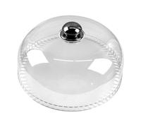 Baoblaze Clear Cake Dome Cover Serving Dome Clear Decorative Food Tent Food Cover Lid for Serving Platter Kitchen Catering Outdoor Indoor Restaurant Home Cake Stand Plate,Style B-24.8 * 9cm