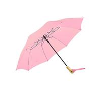 Baoblaze Compact Travel Umbrella with Duck Handle Design - Lightweight Folding Umbrella for Men & Women, Portable Sun & Rain Umbrellas for Fishing, Backpacking, Travel & Daily Use, Pink