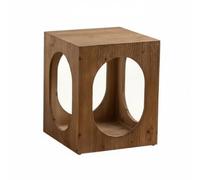 Baoblaze Composite Side Stand Cat House Table With Quiet Cat Cubby Rustic Table Nightstand Storage Cabinet Wood Case suitable for living room bedroom small homes