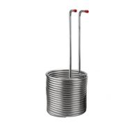 Baoblaze Cooling Coil Wort Chiller Stainless Steel Coil Fermentation Chilling Tool With Upright Inlet And Outlet Tubes Suitable for beer making malt wort cooling kitchen use garage