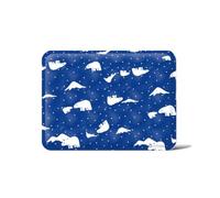 Baoblaze Cooling Gel Pad Pet Cooling Mat With Ice Crystal Gel And PVC Rectangular Pad With Rounded Corners And Easy Care Surface Suitable For Dogs And Cats, M 40 50cm, Dark Blue Polar Bear