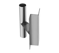 Baoblaze Corner Trowel,Drywall Corner Tool Finishing Stainless Steel Corners Knife Ergonomic Handle for Finishing Work Putty Household, Z Shape 10x5.3cm