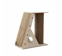 Baoblaze Corrugated Cat Scratcher Pad Bed Perch With Climbing Tunnel corrugated paper and supports and rest straightforward assembly suitable for medium cats cozy corners living room bedroom