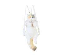 Baoblaze Cute Cat Stuffed Backpack Comfortable Daypack for Women Pet Lovers Children Dating, Lace Bell