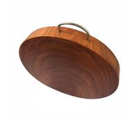 Baoblaze Cutting Board Ironwood U-Handle Wooden Board Thick Microbe Resistant Easy Clean Suitable for Kitchen Home Restaurant Meal Cooking, 33x5cm, U-Handle