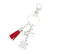 Baoblaze Dad Mom Keychain Bag Pendant i Love You to The Moon Heart Shape Keychain Metal Keyring for Handbag Backpack Purse Accessories, Mom