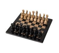 Baoblaze Decorative Chess Board Marble Chess Sculpture Tabletop Display Chess Set Ornament With Board And Pieces enriches texture and visual focus suitable for, Chessboard Ornament B G208