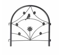 Baoblaze Decorative Fence Border Interlocking Panels Sturdy Metal Edging Rust Resistant Surface Suitable for Plant Bed Boundaries Outdoor Community Parks, Tywl-04