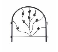 Baoblaze Decorative Fence Border Interlocking Panels Sturdy Metal Edging Rust Resistant Surface Suitable for Plant Bed Boundaries Outdoor Community Parks, Tywl-14