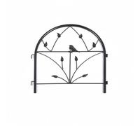 Baoblaze Decorative Fence Border Interlocking Panels Sturdy Metal Edging Rust Resistant Surface Suitable for Plant Bed Boundaries Outdoor Community Parks, Tywl-02