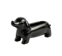 Baoblaze Decorative Planter Dog Planter Flower Compact footprint with 3.5cm opening for mini plants and resin suitable for windowsills narrow shelves apartments 18cm