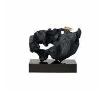 Baoblaze Decorative Rock Sculpture Abstract Stone Centerpiece Modern Resin Object With Sculptural Presence And Compact Size For Desk Shelf Entryway Suitable for home decoration office decor