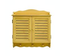 Baoblaze Decorative Wall Panel Retro Shutter Cover Wooden Utility Enclosure Hide Rustic Hand Painted MDF Craft Warm Texture Wall, Original Wood Color, Medium Inner Diameter Width 46.5cm Height 33cm