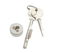 Baoblaze Display Cabinet Lock Sliding Door Lock Universal Wear Resistance Easy to Install Parts Glass Lock Counter Lock for Fridge Lock Drawer Lock