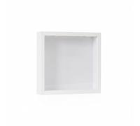Baoblaze Display Photo Frame Ticket Shadow Organizer Artificial Board Square Keepsake Collector Display Appearance Suitable for Shelf Entryway Gift Giving Presentation, White, 20x20cm