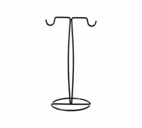 Baoblaze Display Stand Metal Rack Jewelry Holder Floor Organizer with Two Top Hooks and Round Base Tidy Upright Frame Keeps counters Clear Suitable for Retail counters Shows Home Display
