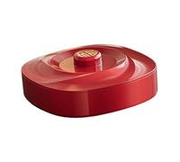 Baoblaze Divided Serving Tray with Lid Snackle Tray Dish Food Plate Red Storage Container Platter for Home Use Treats Nuts Charcuterie, Single Layer