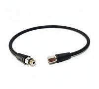 Baoblaze Diving Pressure Hose Scuba Hose Gauge Hose High Pressure Hose Woven Outer Layer with Secure Stainless Steel Ends and, Black High Pressure Braided Hose 80cm for Pressure Gauge