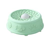 Baoblaze Dog Licking Bowl with Ball Slow Feeder Non Slip Funny Lightweight Treat Dispenser Lick Sphere for Small and Medium Dogs Puppy, Lake Green