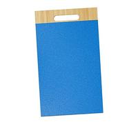 Baoblaze Dog Scratch Pad Nail Toy Scratching Board Wooden Nonslip Grooming Trimmer Nail File Scratch Board for Dogs Paw Trimming Doggy Puppy (S Blue)