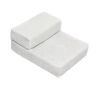 Baoblaze Dog Stairs Pet Climbing Steps Widen Pedal 2 Tier Portable Pet Stairs with Removable Washable Cover for Small Dogs & Cats, Light Gray