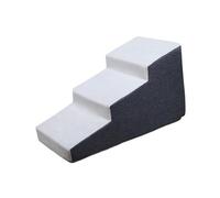 Baoblaze Dog Stairs Ramp High Beds Climbing Pet Steps 3 Steps Anti Slip Bottom Practical Modern Dog Slope Stairs for Indoor Older Dogs, Dark Gray