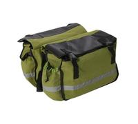 Baoblaze Double Pannier, Bike Pannier, Large Capacity, Versatile, Saddle Bag, Rear Bike Rack Bag for Shopping Travel, Green