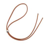 Baoblaze Drawstring Strap Drawstring String Strap Replacement DIY Purse Strap PU Leather for Women Bucket Bag Shoulder Bag Crochet Bag, Bead Brown