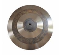 Baoblaze Drum Cymbal Bronze Percussion Plate Ride Crash Gong With Concentric Bands Profile And Antique Patina Finish For Warm Sound And Solid Feel suitable for home practice rehearsal live gigs