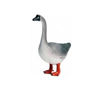Baoblaze Educational Duck Figure Goose Figurine Farm Animal Model Toy Statue Hand Crafted Sculpture With Feather Detail For Children Learning School Dioramas, Gray Standing Goose
