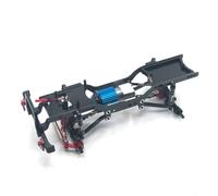 Baoblaze Electric Car Frame Rc Chassis Kit Crawler Chassis Toy Vehicle Part Metal Frame Carbon 370 Brushed Gear Axles Four Dampers suitable for paths dirt, Black