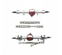 Baoblaze Electric Car RC Car Metal Front Rear Axle Driveshaft Housing Complete Gear Component Upgrade Kit Suitable for Hobbyists Assembly Enthusiasts, Silver