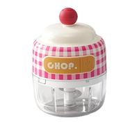 Baoblaze Electric Garlic Chopper Food Processor Cordless Small USB Chili Onion Rechargeable Garlic Crusher Peppers Mincer Food Chopper, Red