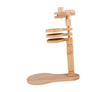 Baoblaze Embroidery Hoop Stand Embroidery Hoop Holder Lap Stand 3Pcs Bowl Hands Free Tools Cross Stitch Stand Wooden Sewing Needlework