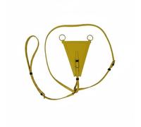 Baoblaze Equestrian Chest Strap Triangle Breastplate Horse Martingale Adjustable Harness Lacquered Detail Suitable for Schooling Trail Riding Hacking , Yellow
