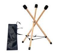 Baoblaze Ethereal Drum Stand Handpan Drum Bracket Stable Solid Wood Fits 10-15inch Drum 55cm Height Steel Drum Holder for Camping Yoga