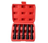 Baoblaze Extended Thin Wall Socket Impact Socket Set Extended Reach Deep Socket Tool Accessory Steel with Organizer Case Suitable for Wheel Maintenance Automotive Maintenance