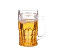 Baoblaze Fake Beer Mug Ice Cup Large Water Cup Trick Props Funny 420ml Reusable for Hotel Office Bar Accessories Birthday Father's Day