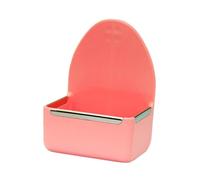 Baoblaze Feeder for Cage Hanging Bunny Food Dish Anti Tipping Water Bowl Dish Feeder for Birds Hamster Chinchilla Ferret, Pink