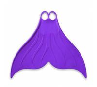 Baoblaze Fins Mermaid Monofin Silicone Fin Freediving Fin Aquatic Propulsion Fin With Broad Tail Shape for Fluid Dolphin Kick suitable for pool workouts open , Purple , S